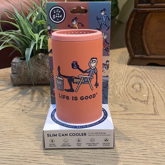 Slim can cooler LIFE IS GOOD - Picture 1 of 7